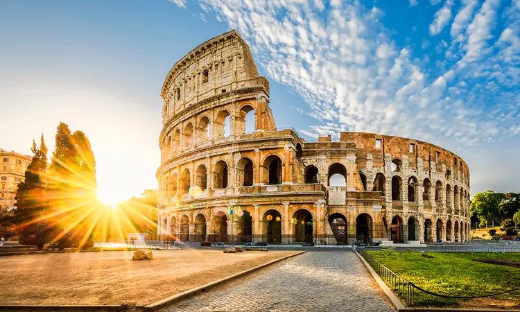 Foto på Colosseum i Rom.