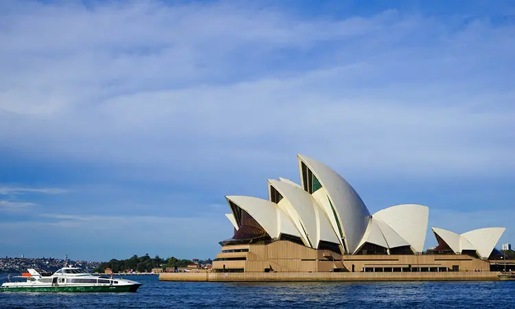 Foto på Sydney Opera House i Sydney.